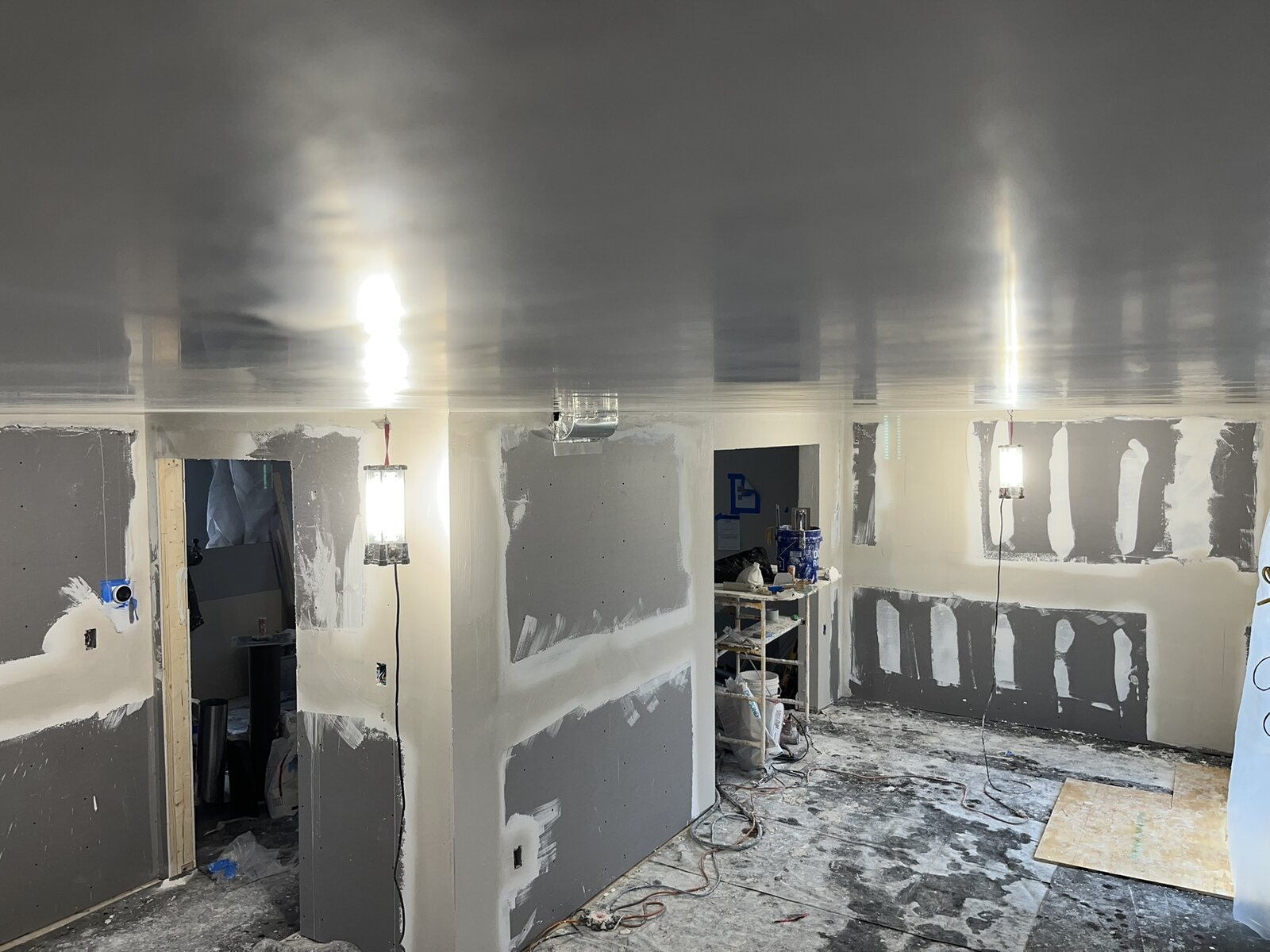 Hawk Plastering quality wall and ceiling work in progress